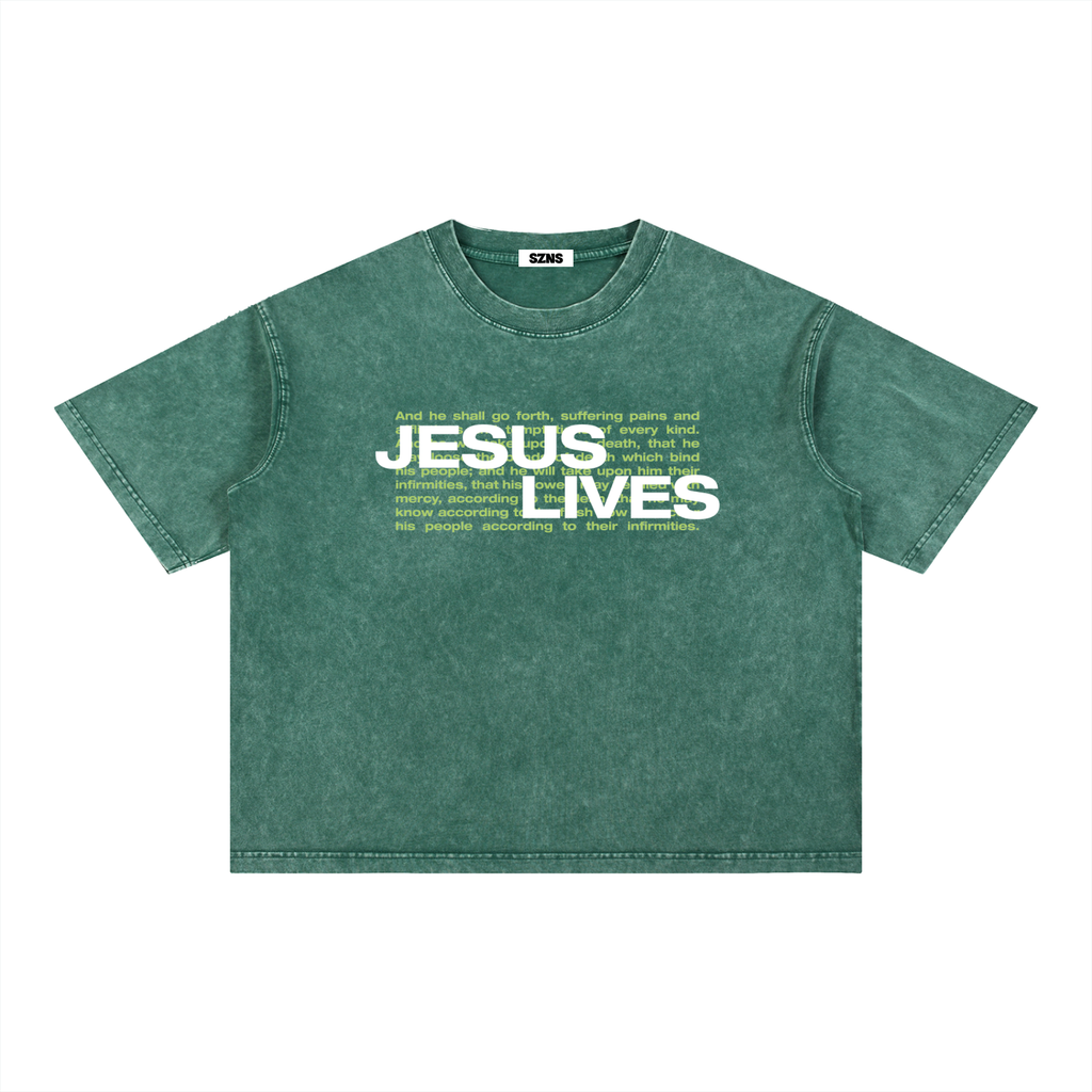 Jesus Lives Tee - Green