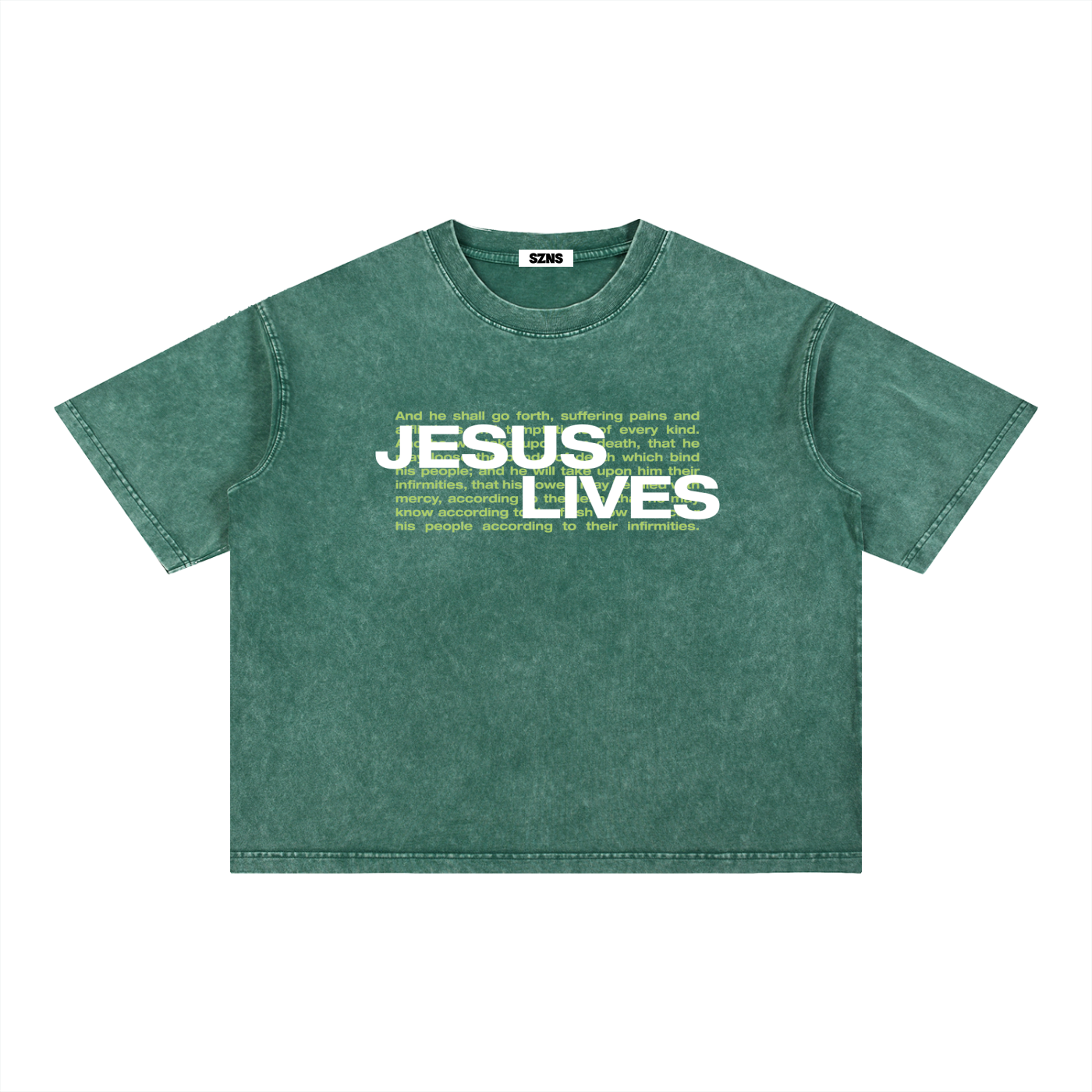 Jesus Lives Tee - Green
