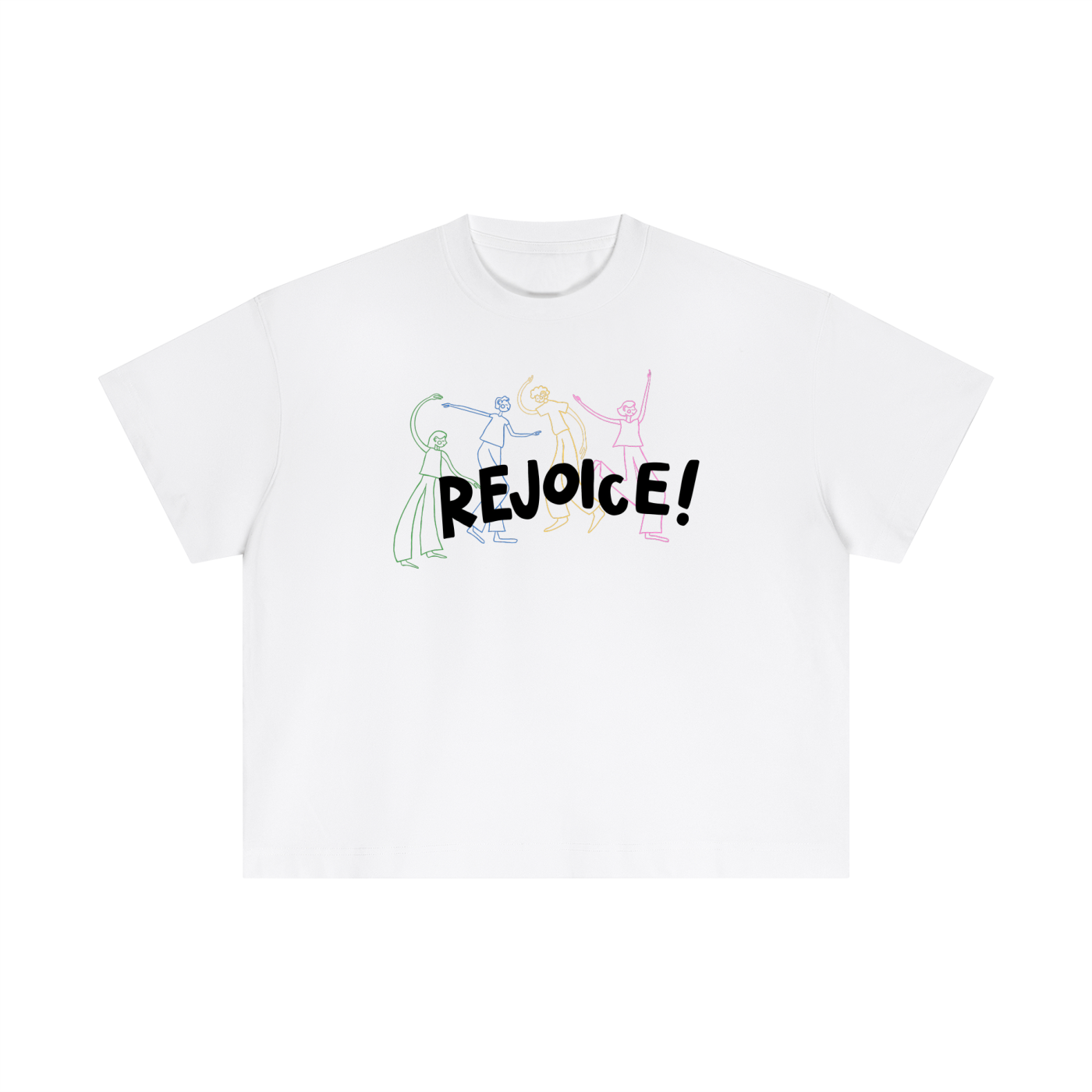 Rejoice Tee - White