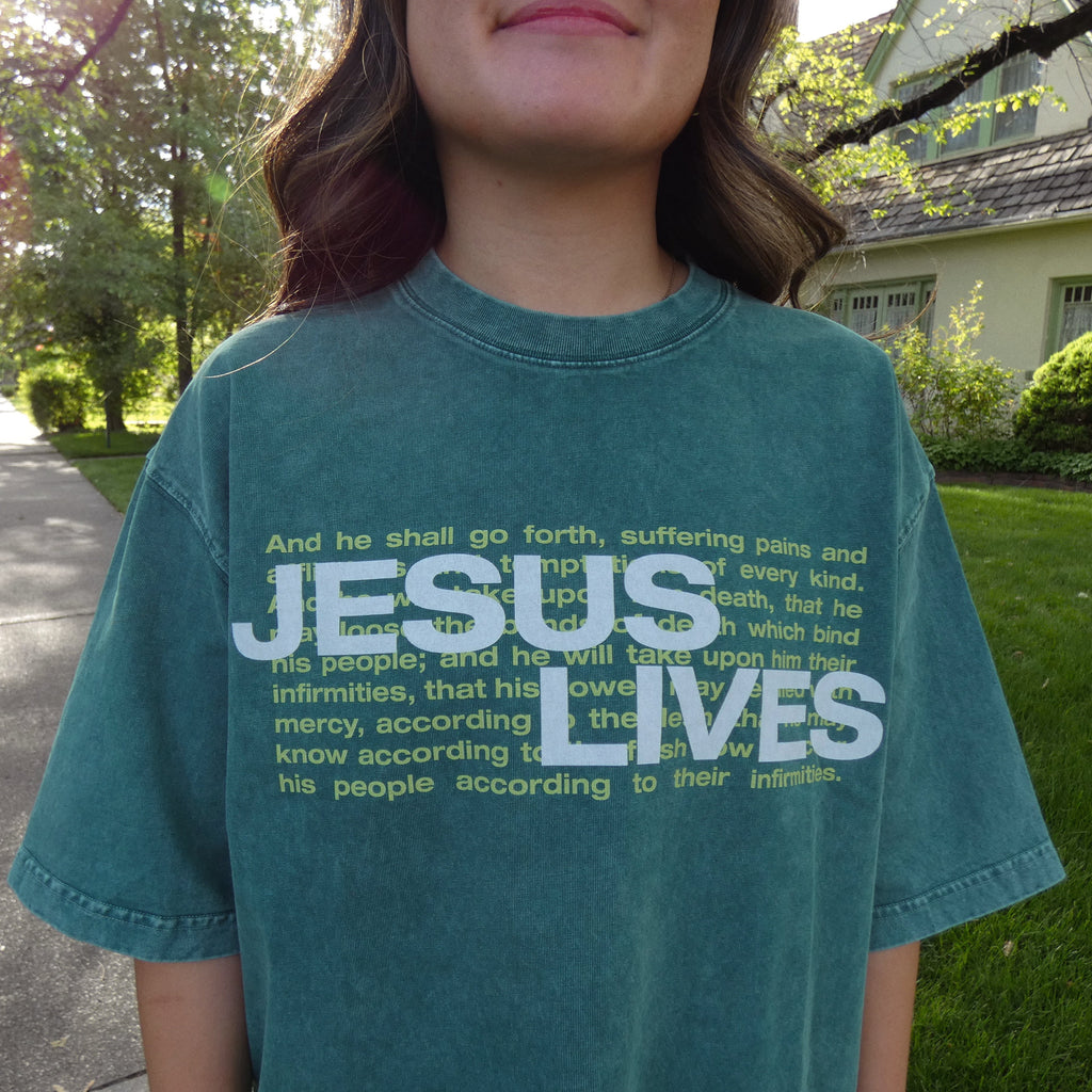 Jesus Lives Tee - Green