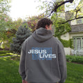 Jesus Lives Hoodie - Gray
