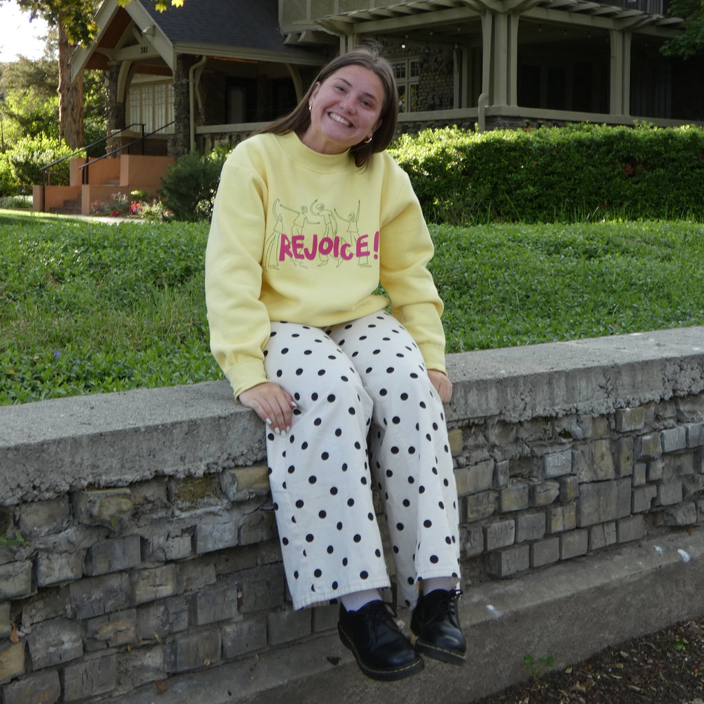 Rejoice Crewneck - Yellow