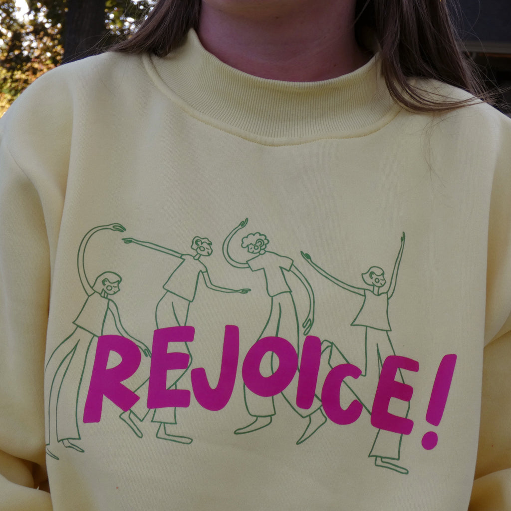 Rejoice Crewneck - Yellow