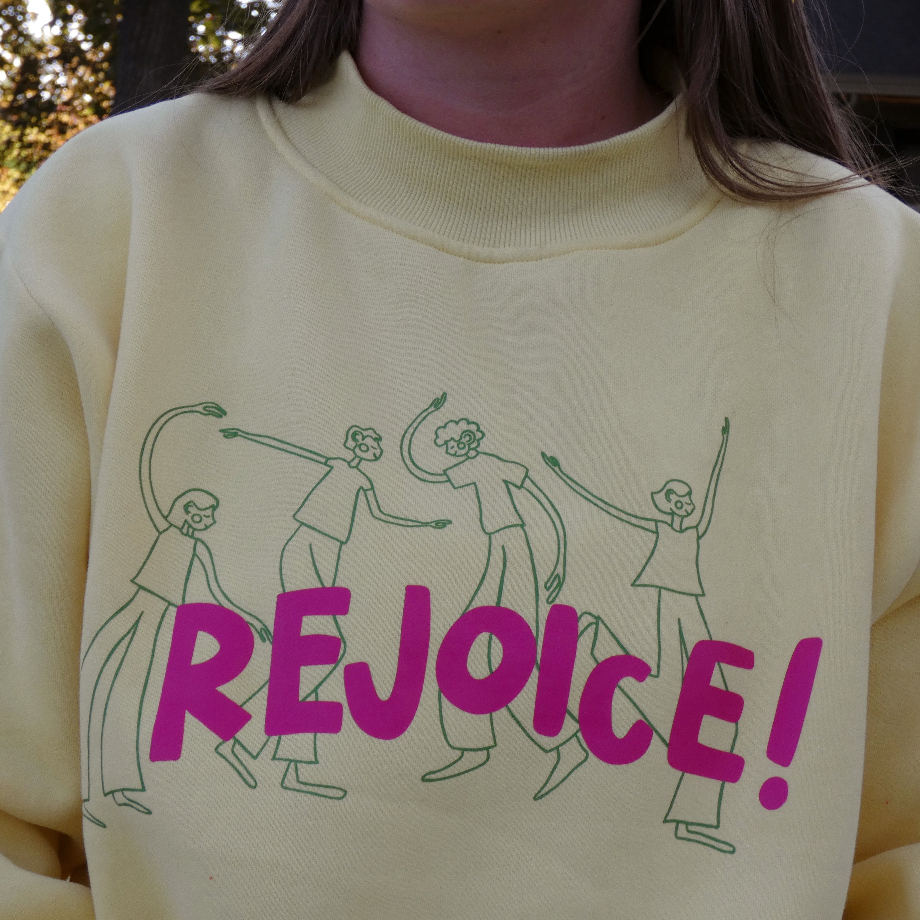 Rejoice Crewneck - Yellow