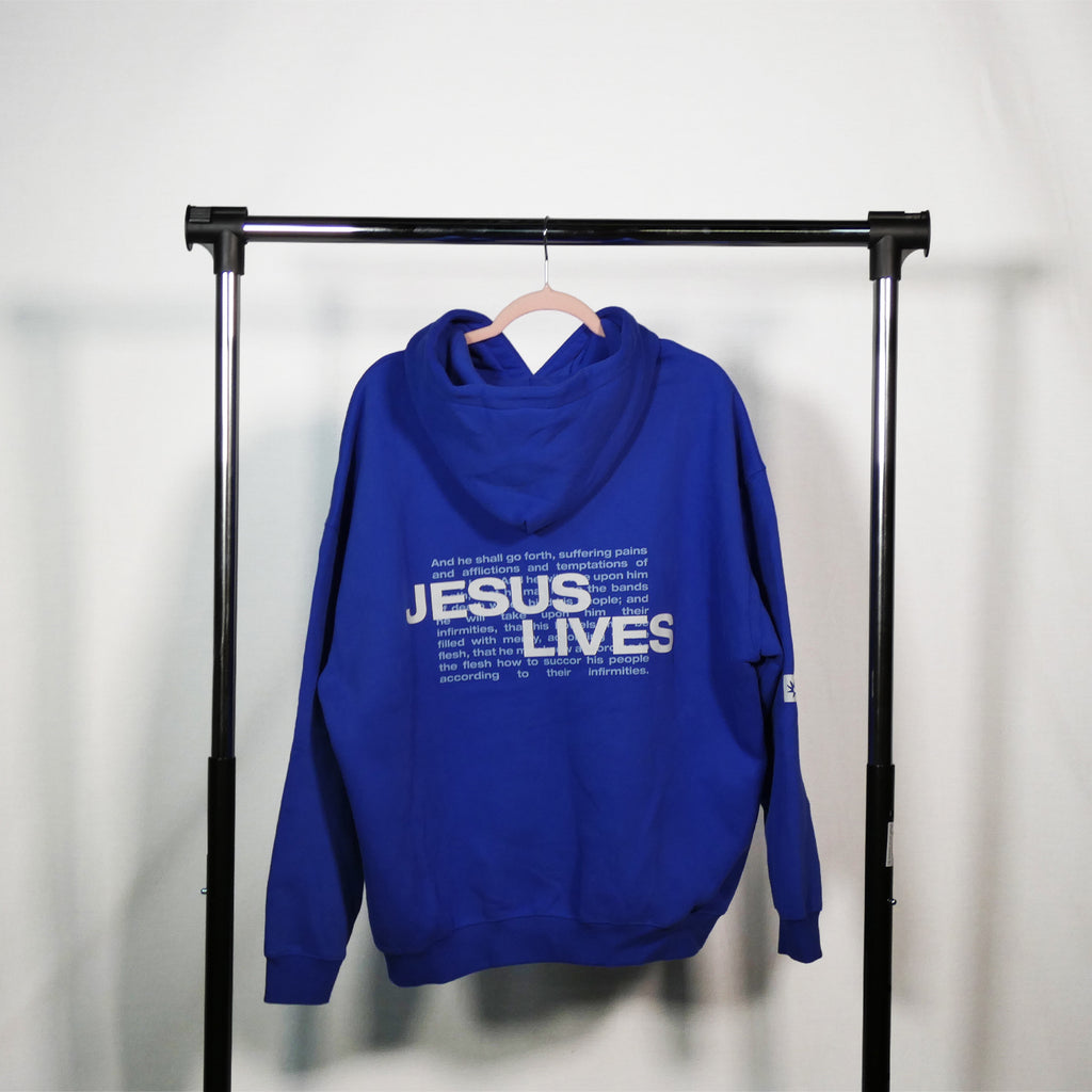 Jesus Lives Hoodie - Blue