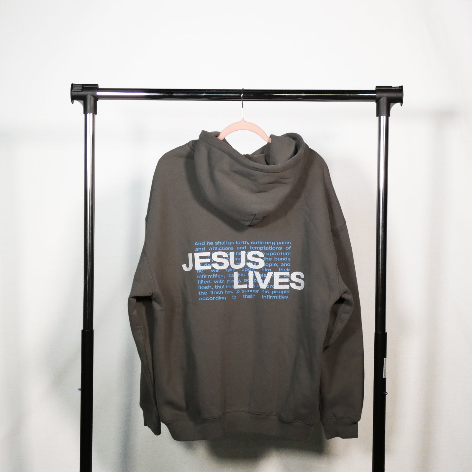 Jesus Lives Hoodie - Gray