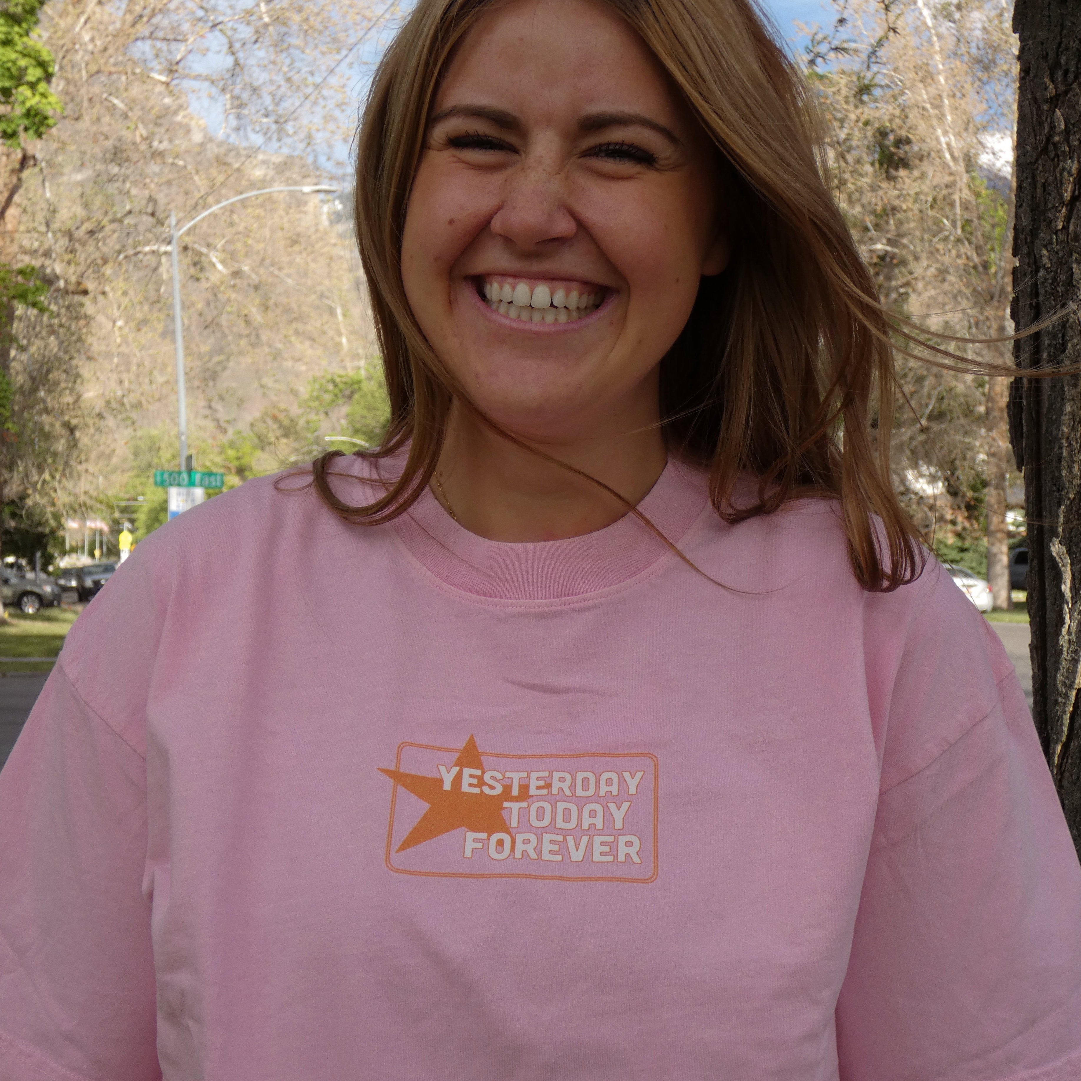 Yesterday, Today, and Forever Tee - Pink