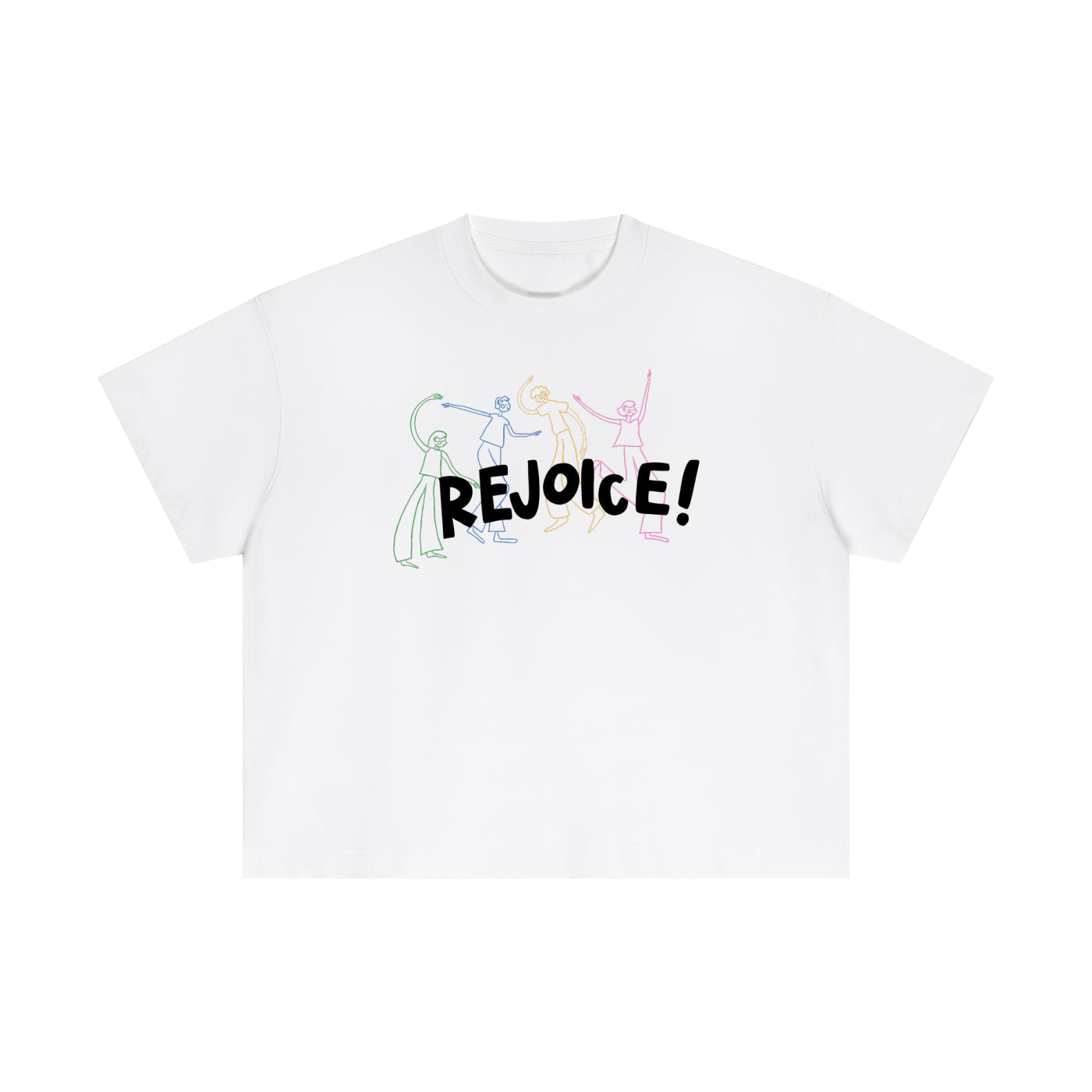 Rejoice Tee - White