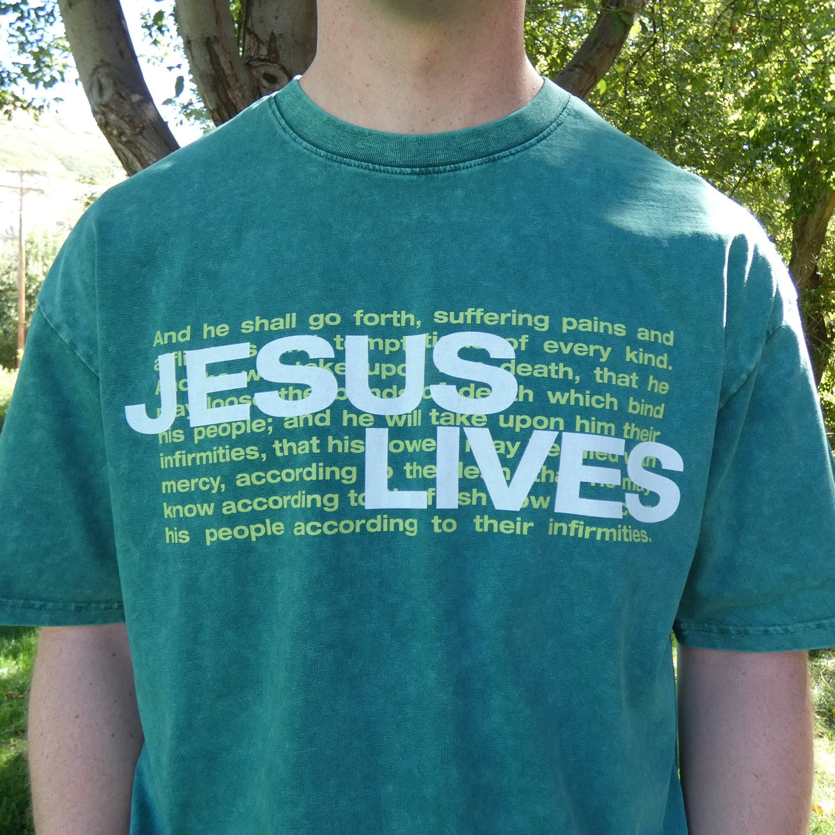 Jesus Lives Tee - Green