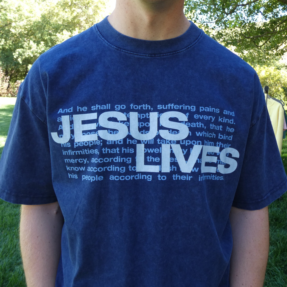 Jesus Lives Tee - Navy