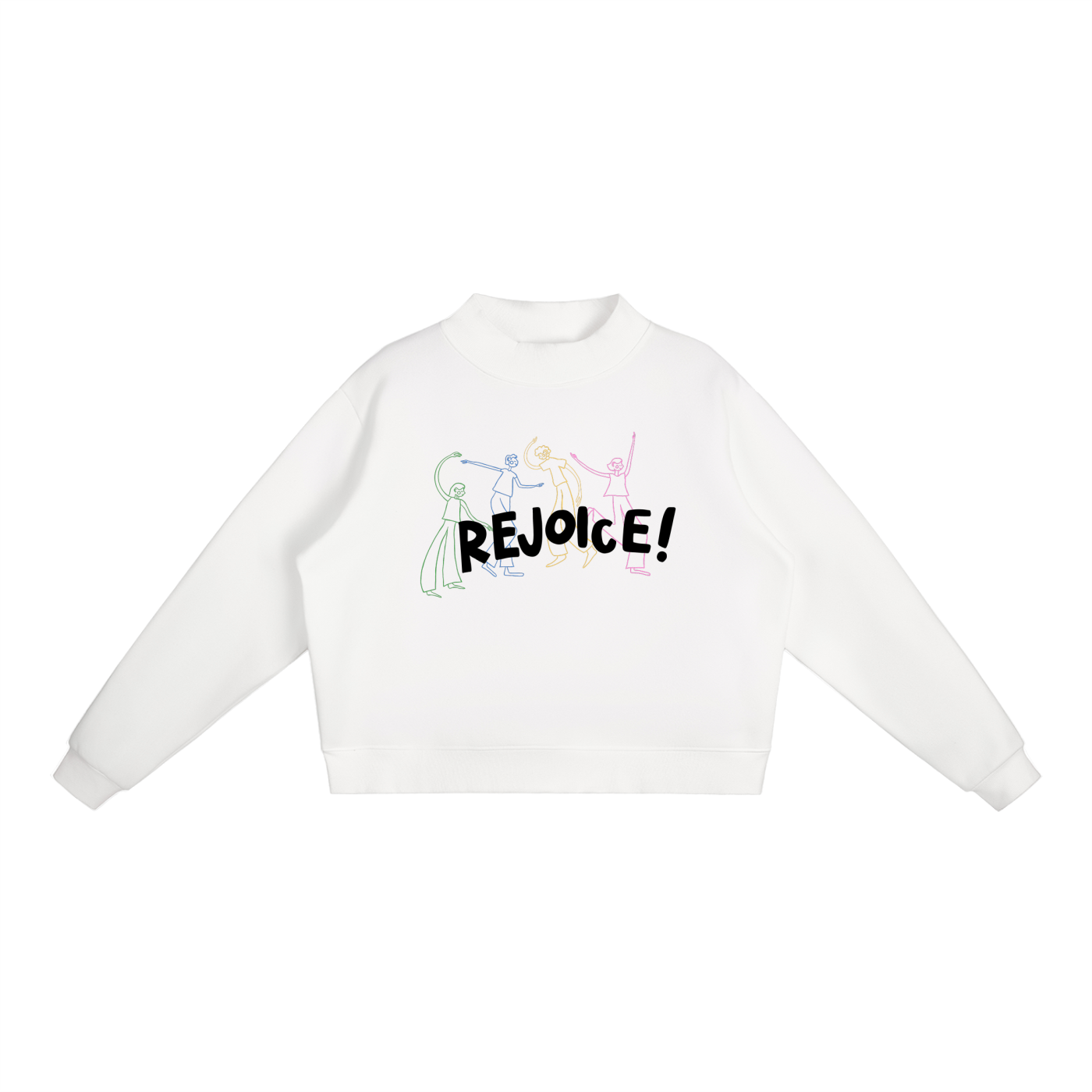 Rejoice Crewneck - White