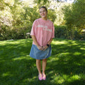 Jesus Lives Boxy Tee - Salmon