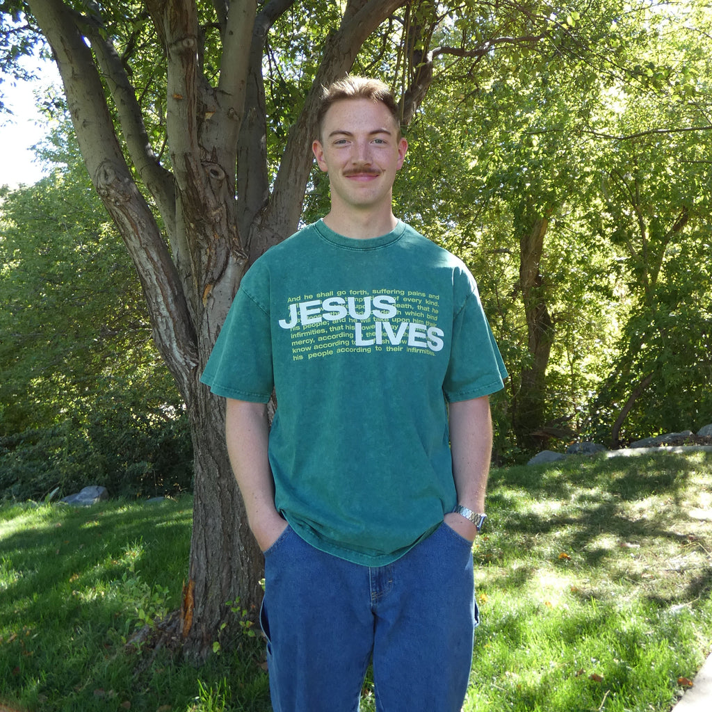 Jesus Lives Tee - Green